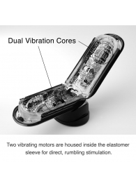 Черный мастурбатор Flip Zero с вибрацией - Tenga - в Новокуйбышевске купить с доставкой