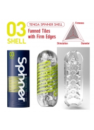 Мастурбатор SPINNER Shell - Tenga - в Новокуйбышевске купить с доставкой