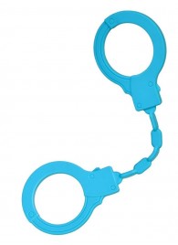 Голубые силиконовые наручники A-Toys без ключа - A-toys - купить с доставкой в Новокуйбышевске