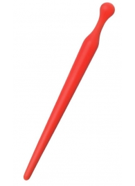 Красный силиконовый уретральный плаг - 10 см. - ToyFa - купить с доставкой в Новокуйбышевске