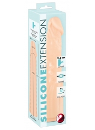 Телесная насадка-удлинитель Silicone Extension - 19 см. - Orion - в Новокуйбышевске купить с доставкой