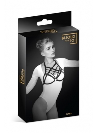 Черная упряжь на грудь Clara - Bijoux Pour Toi - купить с доставкой в Новокуйбышевске