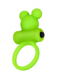 Зеленое виброкольцо на пенис A-Toys - A-toys - в Новокуйбышевске купить с доставкой