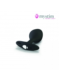 Черная пробка Mystim Rocking Vibe S с возможностью подключения к электростимулятору - 9,7 см. - MyStim - купить с доставкой в Новокуйбышевске