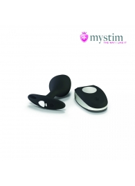 Черная пробка Mystim Rocking Vibe S с возможностью подключения к электростимулятору - 9,7 см. - MyStim - купить с доставкой в Новокуйбышевске