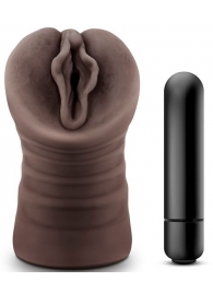 Коричневый мастурбатор-вагина Alexis - Blush Novelties - в Новокуйбышевске купить с доставкой