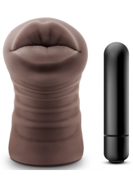 Коричневый мастурбатор-ротик Renee - Blush Novelties - в Новокуйбышевске купить с доставкой