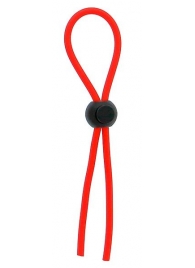 Красное эрекционное лассо с одной бусиной-утяжкой STRETCHY THIN LASSO - Dream Toys - в Новокуйбышевске купить с доставкой