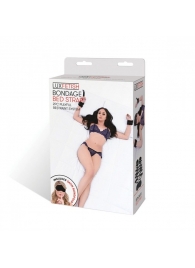 Чёрные манжеты для фиксации на кровати Bondage Bed Strap - Lux Fetish - купить с доставкой в Новокуйбышевске