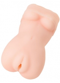 Телесный мастурбатор в виде женской фигурки - Toyfa Basic - в Новокуйбышевске купить с доставкой