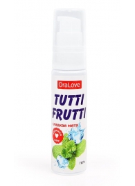 Гель-смазка Tutti-frutti со вкусом сладкой мяты - 30 гр. - Биоритм - купить с доставкой в Новокуйбышевске