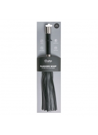 Черная плеть Easytoys Flogger With Metal Grip - 38 см. - Easy toys - купить с доставкой в Новокуйбышевске