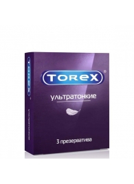 Презервативы Torex  Ультратонкие  - 3 шт. - Torex - купить с доставкой в Новокуйбышевске