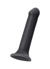 Черный фаллос на присоске Silicone Bendable Dildo XL - 20 см. - Strap-on-me - купить с доставкой в Новокуйбышевске