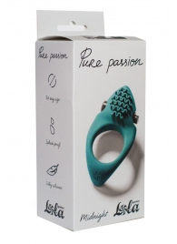 Зеленое эрекционное виброкольцо Pure Passion Midnight - Lola Games - в Новокуйбышевске купить с доставкой