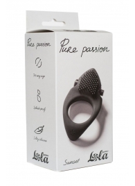 Черное эрекционное виброкольцо Pure Passion Sunset - Lola Games - в Новокуйбышевске купить с доставкой