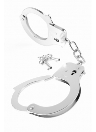 Металлические серебристые наручники Designer Metal Handcuffs - Pipedream - купить с доставкой в Новокуйбышевске