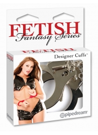 Металлические серебристые наручники Designer Metal Handcuffs - Pipedream - купить с доставкой в Новокуйбышевске