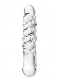 Фаллоимитатор-спираль из прозрачного стекла - 16 см. - Sexus