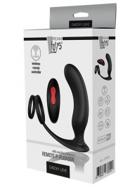 Черный массажер простаты REMOTE P-PLEASER - Dream Toys - в Новокуйбышевске купить с доставкой