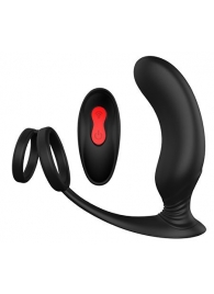 Черный массажер простаты REMOTE P-PLEASER - Dream Toys - в Новокуйбышевске купить с доставкой