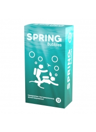 Презервативы SPRING BUBBLES с пупырышками - 12 шт. - SPRING - купить с доставкой в Новокуйбышевске