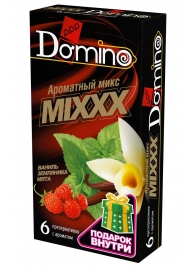 Ароматизированные презервативы DOMINO  Ароматный микс  - 6 шт. - Domino - купить с доставкой в Новокуйбышевске