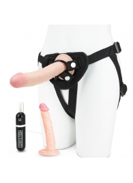 Регулируемые трусики с 2 насадками - 16 и 15 см. - Lux Fetish - купить с доставкой в Новокуйбышевске