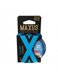 Классические презервативы в пластиковом кейсе MAXUS Classic - 3 шт. - Maxus - купить с доставкой в Новокуйбышевске