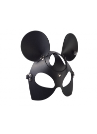 Черная кожаная маска  Мышка - Sitabella - купить с доставкой в Новокуйбышевске