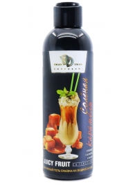 Интимный гель-смазка JUICY FRUIT с ароматом солёной карамели - 200 мл. - БиоМед - купить с доставкой в Новокуйбышевске
