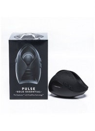 Черный инновационный мужской вибратор PULSE SOLO ESSENTIAL - Hot Octopuss - в Новокуйбышевске купить с доставкой