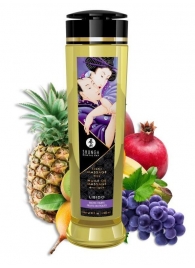 Массажное масло Libido Exotic Fruits с ароматом экзотических фруктов - 240 мл. - Shunga - купить с доставкой в Новокуйбышевске
