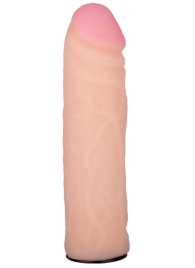 Пояс-трусики с насадкой Glamour Silver - 15,5 см. - LOVETOY (А-Полимер) - купить с доставкой в Новокуйбышевске