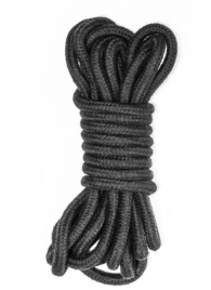 Черная веревка Do Not Disturb - 5 м. - Lola Games - купить с доставкой в Новокуйбышевске