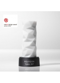 Белый 3D мастурбатор POLYGON - Tenga - в Новокуйбышевске купить с доставкой