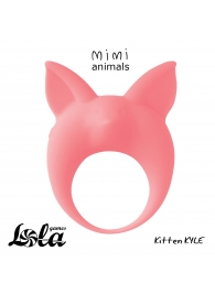 Оранжевое эрекционное кольцо Kitten Kyle - Lola Games - в Новокуйбышевске купить с доставкой