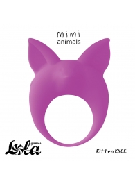 Фиолетовое эрекционное кольцо Kitten Kyle - Lola Games - в Новокуйбышевске купить с доставкой