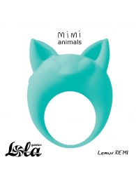 Зеленое эрекционное кольцо Lemur Remi - Lola Games - в Новокуйбышевске купить с доставкой