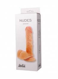 Телесный фаллоимитатор на присоске Sensual - 16,8 см. - Lola Games