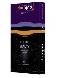 Разноцветные презервативы DOMINO Colour Beauty - 6 шт. - Domino - купить с доставкой в Новокуйбышевске