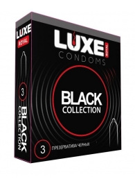 Черные презервативы LUXE Royal Black Collection - 3 шт. - Luxe - купить с доставкой в Новокуйбышевске