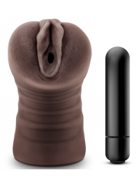 Коричневый мастурбатор-вагина Hot Chocolate Brianna - Blush Novelties - в Новокуйбышевске купить с доставкой