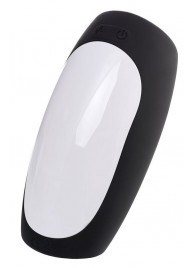 Черно-белый перезаряжаемый мастурбатор Erotist Hailstorm - Erotist Adult Toys - в Новокуйбышевске купить с доставкой