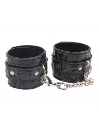 Черные наручники Surrender Wrist Restraints - Chisa - купить с доставкой в Новокуйбышевске