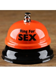Настольный звонок RING FOR SEX - Сима-Ленд - купить с доставкой в Новокуйбышевске