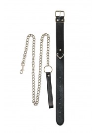 Черный ошейник с поводком Wild - Lola Games - купить с доставкой в Новокуйбышевске