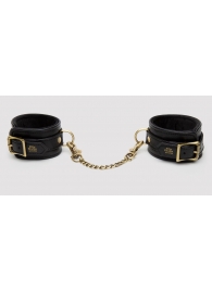 Черные оковы на ноги Bound to You Faux Leather Ankle Cuffs - Fifty Shades of Grey - купить с доставкой в Новокуйбышевске