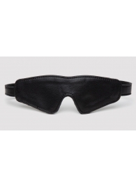 Черная плотная маска на глаза Bound to You Faux Leather Blindfold - Fifty Shades of Grey - купить с доставкой в Новокуйбышевске