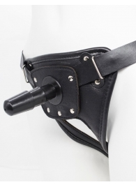 Черный пояс для насадок CLASS STRAP Restyling - LOVETOY (А-Полимер) - купить с доставкой в Новокуйбышевске